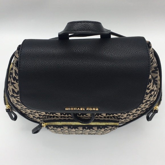 MICHAEL KORS ABBEY LG CARGO BACKPACK BG/BLK/BLK - Picture 5 of 8